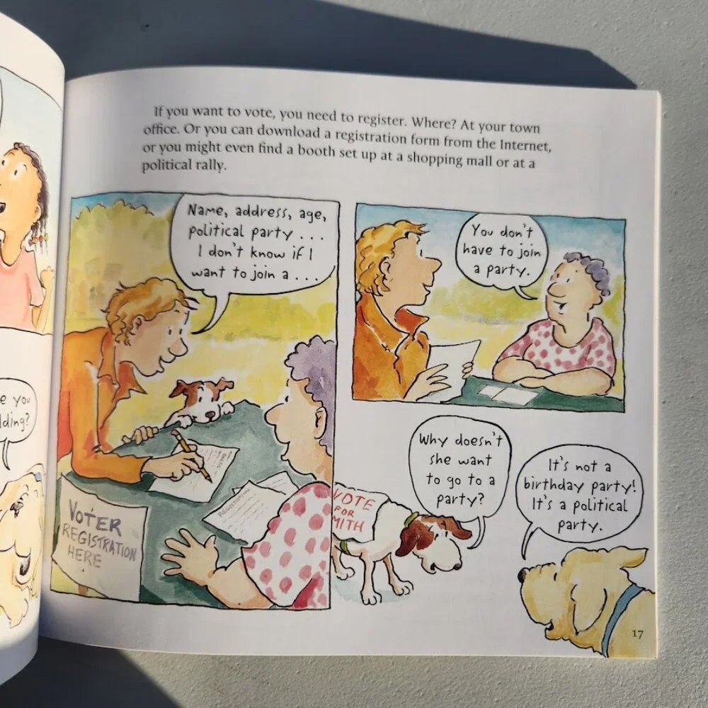 Vote by Eileen Christelow Paperback Book Election Day Comicbook Comic Book  ISBN